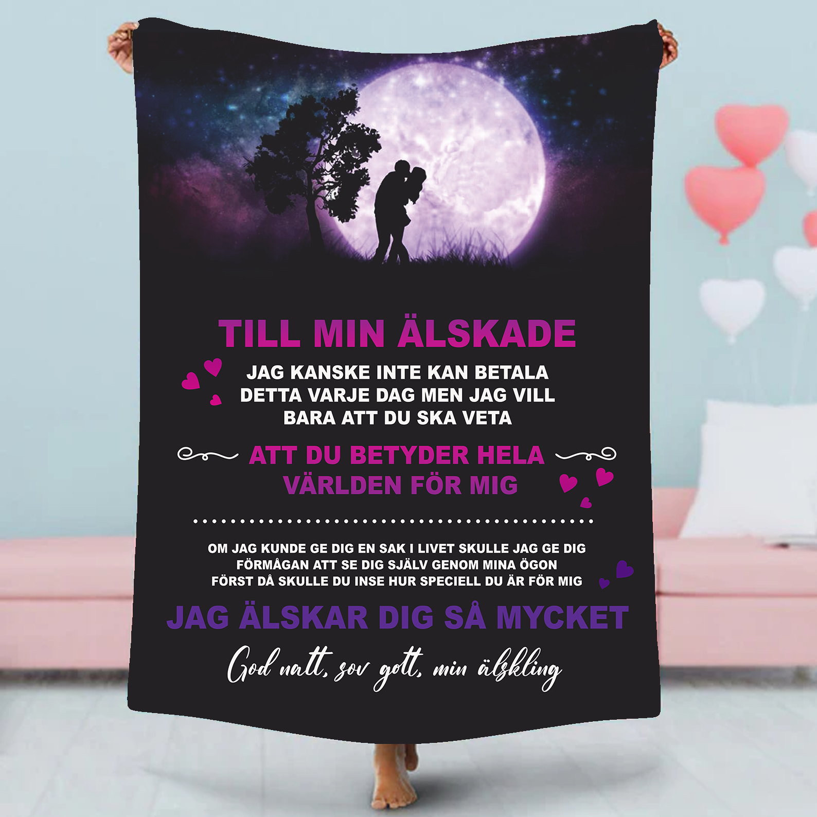 Filt "Min älskade"