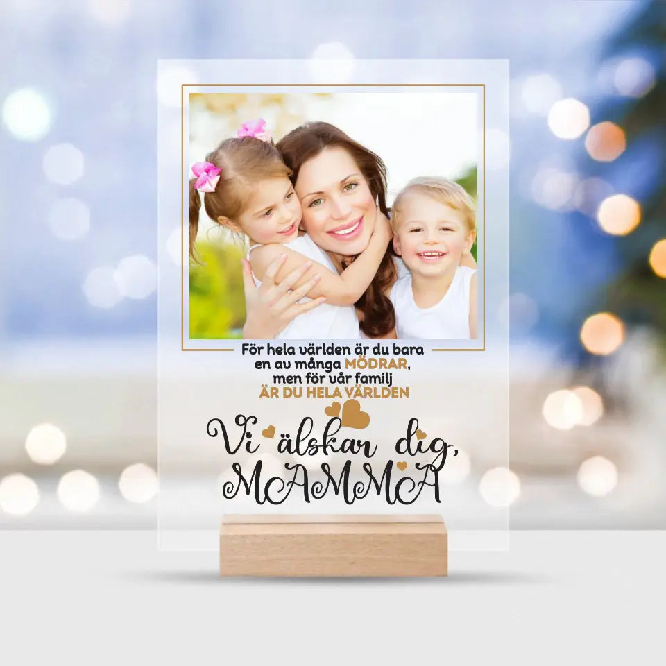 Plexi - present till mamma med egen bild