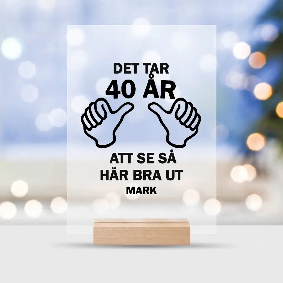 Det tar 40 år att se så här bra ut