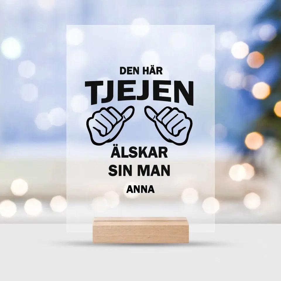 Den här tjejen älskar sin man