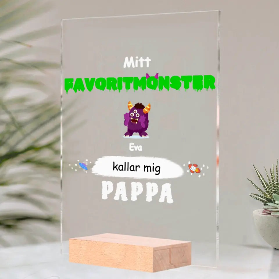 Mitt favoritmonster kallar mig pappa